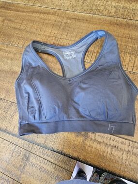 Sport Essentials Seamless Racerback Sports Bra - Charcoal XXL